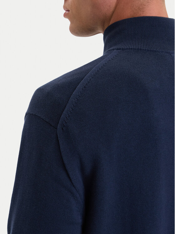 Calvin Klein Calvin Klein Sweter LV040BM356 Granatowy Regular Fit