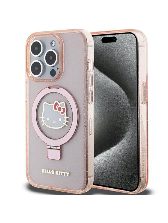 Hello Kitty Hello Kitty Etui na telefon iPhone 15 Pro Różowy