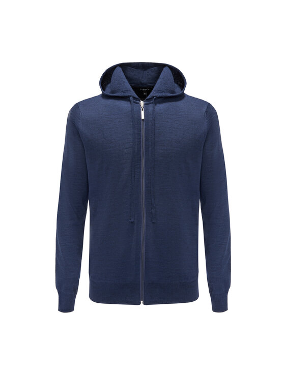La Mania Mikina REGULAR FIT ZIP Tmavomodrá Active Fit