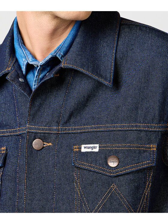 Wrangler Wrangler Kurtka jeansowa 112362391 Granatowy Regular Fit