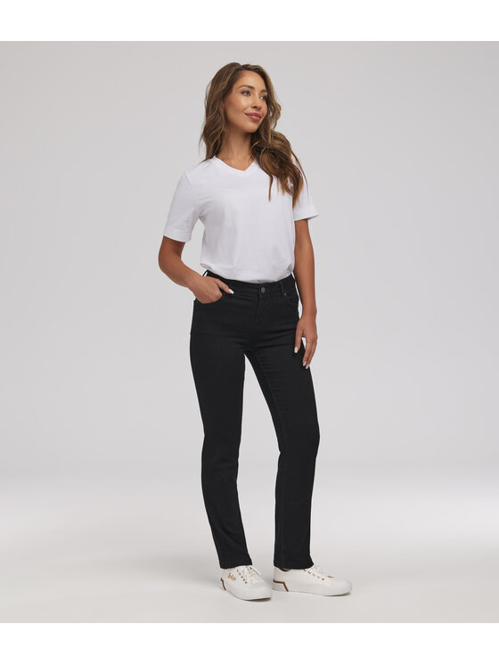 Lee Cooper Lee Cooper Jeansy JEANS D KIM 8151 BLACK BLACK Czarny Regular Fit