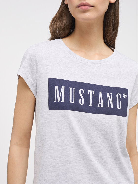 Mustang Mustang T-shirt Alina 1013220 Grigio Regular Fit