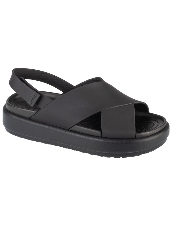 Sandały Crocs, Rozmiar 37/38, Czarne, Crocs Brooklyn Luxe Cross Strap