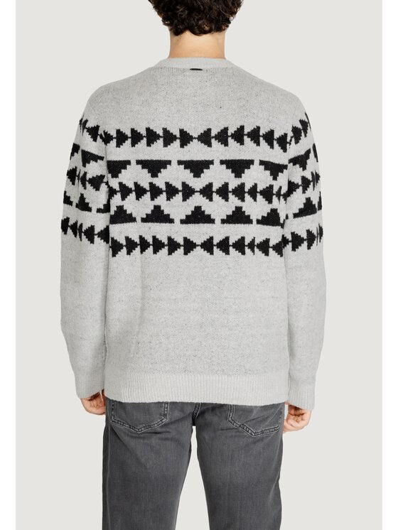 Antony Morato Antony Morato Sweter WOOL MOHAIR Szary Regular Fit
