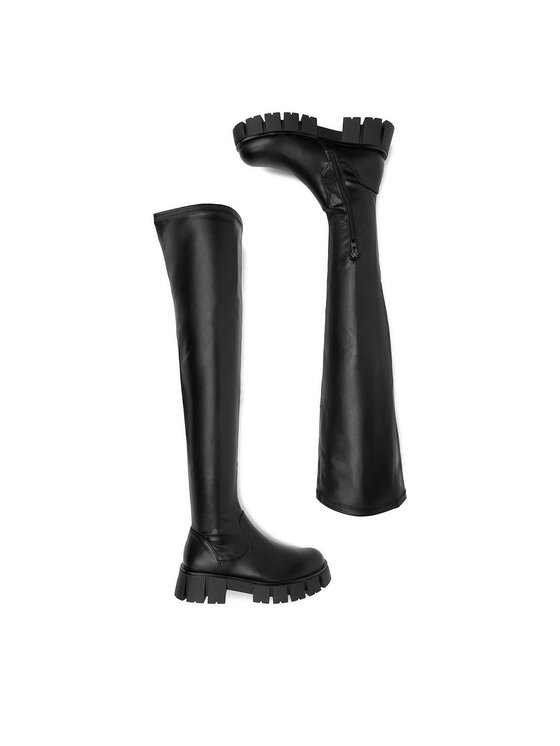 DeeZee DeeZee Čizme preko koljena 60017-2 Crna
