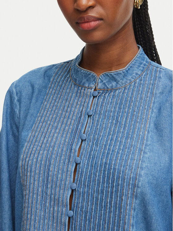 Bardot Bardot Дънкова рокля Antonia 91440DB Син Regular Fit