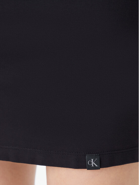 Calvin Klein Jeans Calvin Klein Jeans Sukienka codzienna Milano J20J225292 Czarny Slim Fit