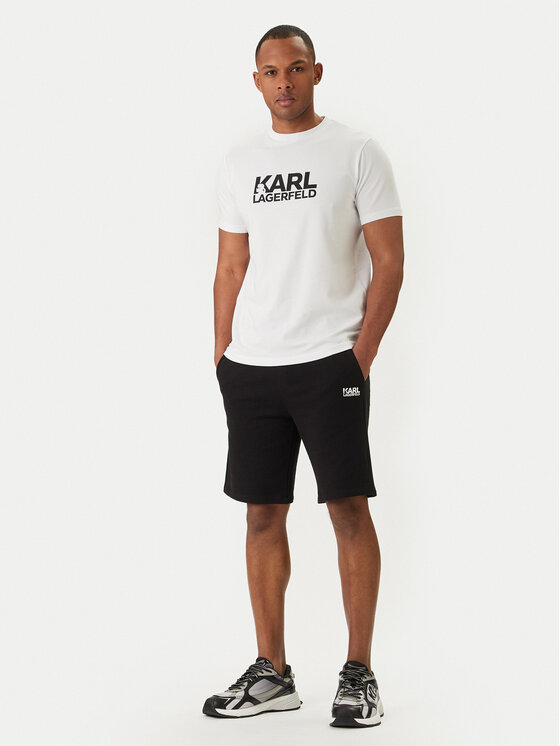 KARL LAGERFELD KARL LAGERFELD T-Shirt 755780 500235 Biały Regular Fit