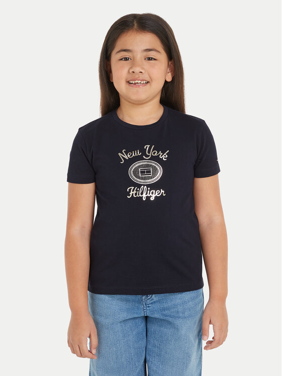Tommy Hilfiger Tommy Hilfiger Marškinėliai KG0KG08007 Tamsiai mėlyna Regular Fit