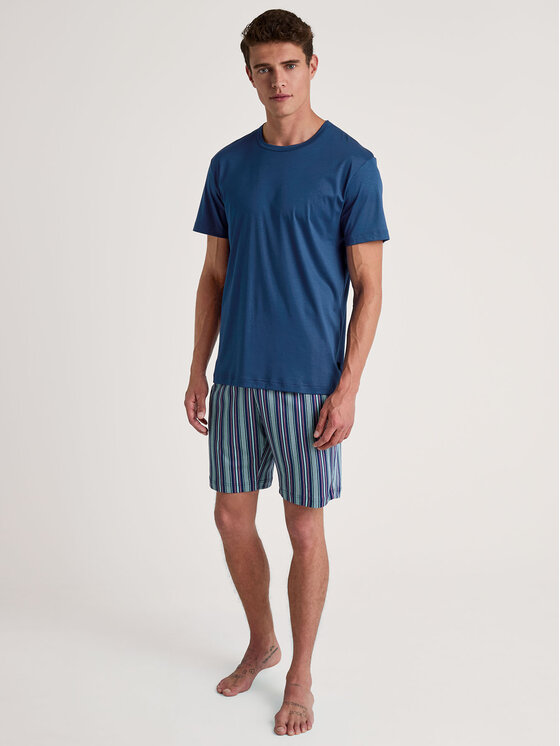 Calida Calida Pyžamo 45185 Modrá Regular Fit