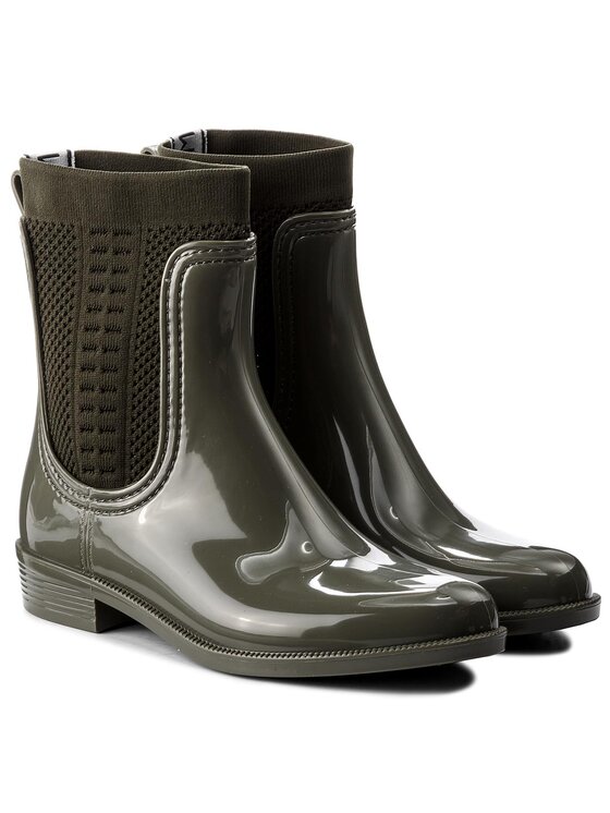 Tommy hilfiger knit rain hot sale boot