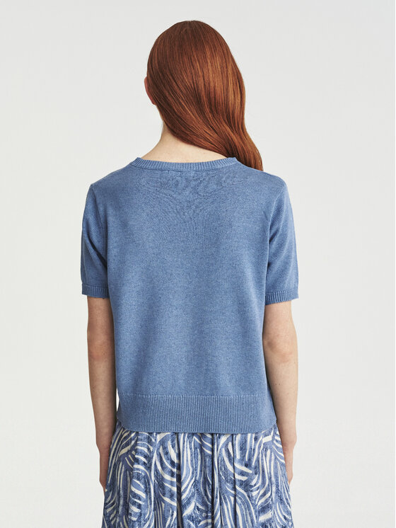 TATUUM TATUUM Blúzka FLOM Modrá Loose Fit