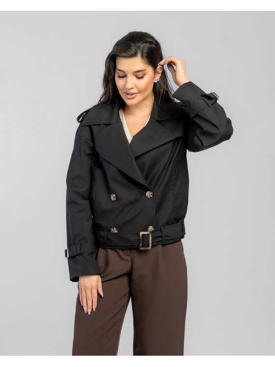 Salme Salme Trencz Ada Czarny Regular Fit