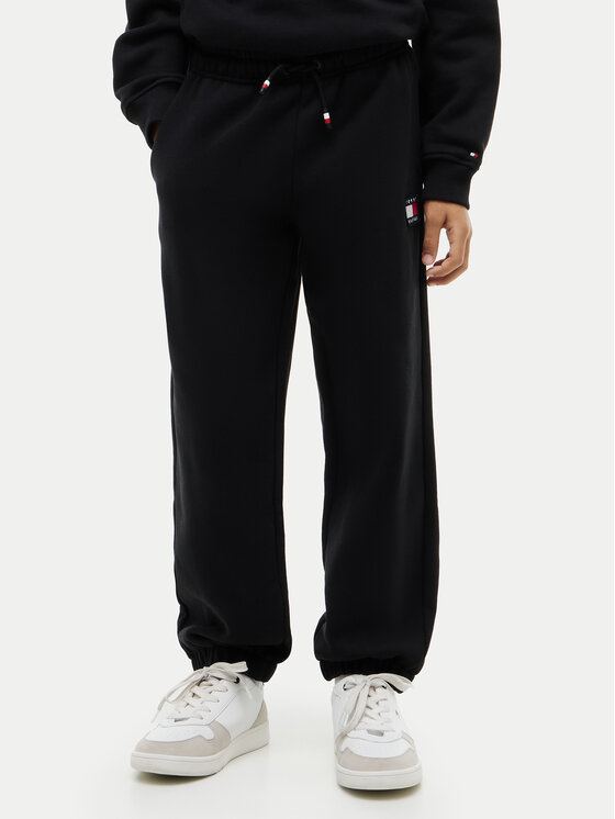 Tommy Hilfiger Pantaloni trening KS0KS00715 M Negru Regular Fit