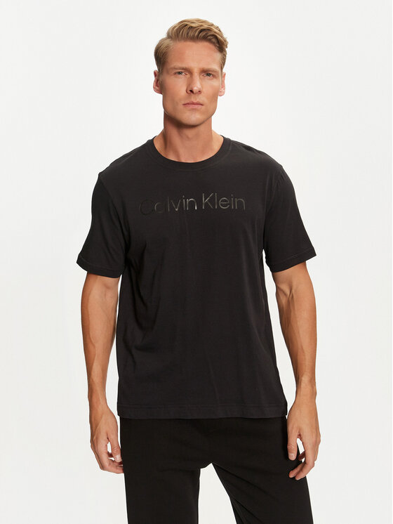 Férfi Póló Calvin Klein Performance, Méret: M, Fekete, 00GMF4K110