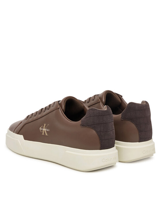 Calvin Klein Calvin Klein Tenisice Chunky Cupsole Laceup Croc Bt HM0HM02298 Tamno smeđa