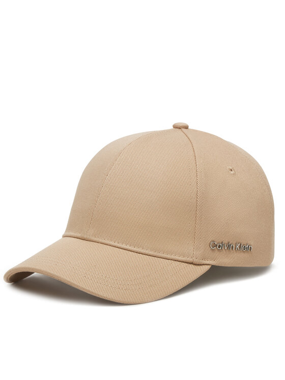 Czapka z daszkiem Calvin Klein, Szara, Cotton Twill Cap K60K612910
