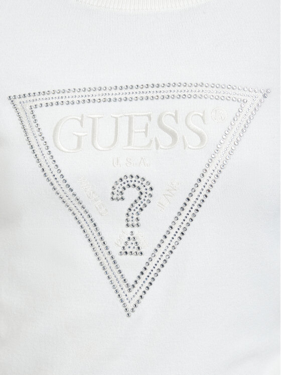 Guess Guess Sveter W6YR28 Z0976 Krémová Regular Fit