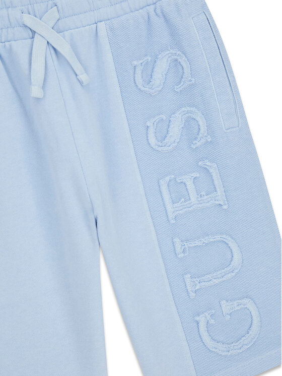 Guess Guess Szorty sportowe L6GD01 KA6R4 Błękitny Regular Fit