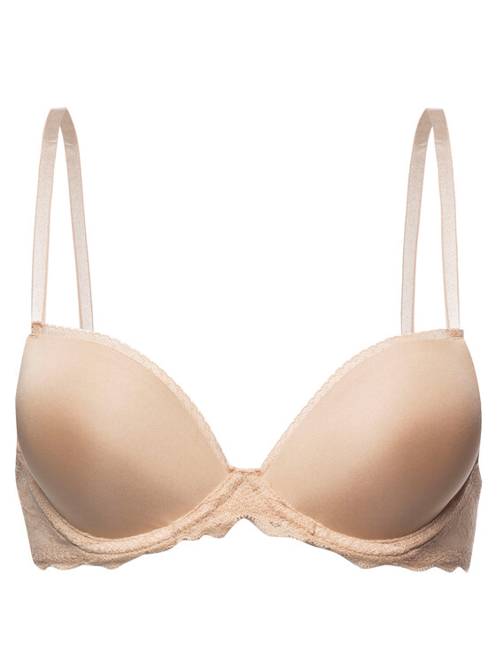 Calvin Klein Biustonosz push-up SEDUCTIVE COMFORT kolor cielisty