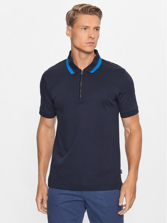 BOSS Boss Polokošile 50494662 Tmavomodrá Slim Fit