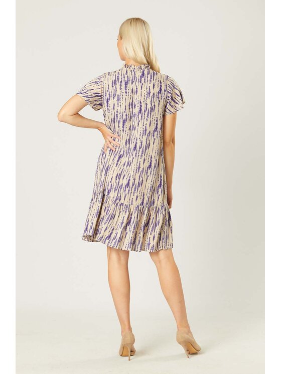 QUIOSQUE QUIOSQUE Každodenní šaty LILAC STAIN DRESS Béžová Regular Fit