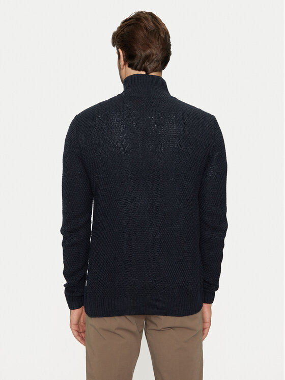 Jack & Jones Jack & Jones Sweter Craig 12260826 Granatowy Regular Fit