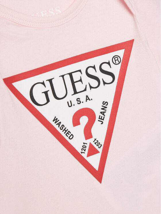 Guess Guess Боді H5RW00 K6YW1 Рожевий Regular Fit