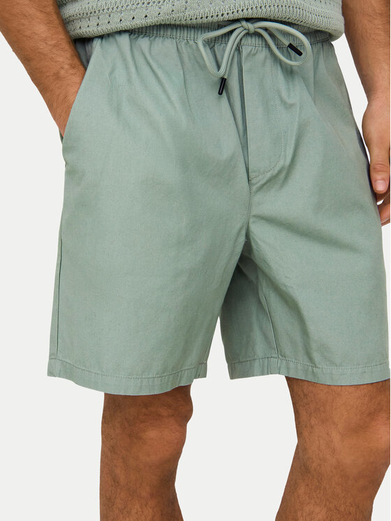 Only & Sons Only & Sons Szorty materiałowe Tel 22027949 Zielony Regular Fit