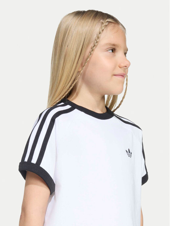 adidas adidas Tricou 3-Stripes KC9507 Alb Loose Fit