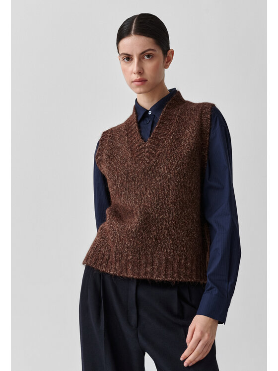 TATUUM TATUUM Kamizelka NUTI Brązowy Classic Fit