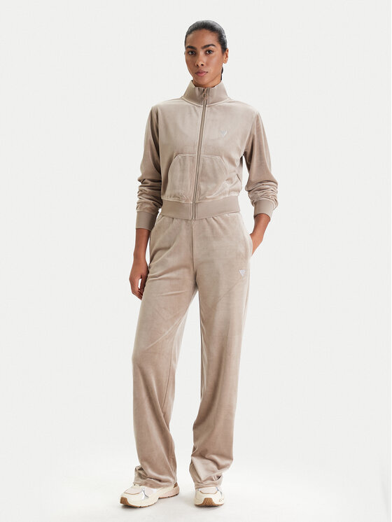 Guess Guess Bluza V3BQ22 K0232 Beżowy Regular Fit