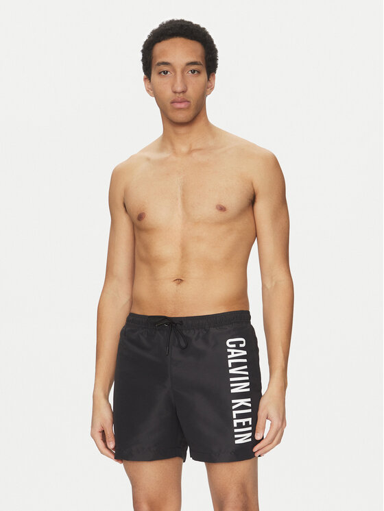 Calvin Klein Swimwear Calvin Klein Swimwear Szorty kąpielowe KM0KM01092 Czarny Regular Fit