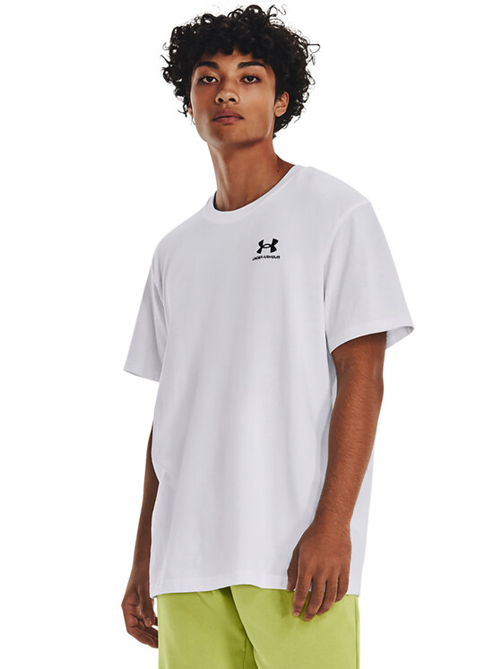 Under Armour T-shirt Ua Logo Emb 1373997 Bijela Relaxed Fit