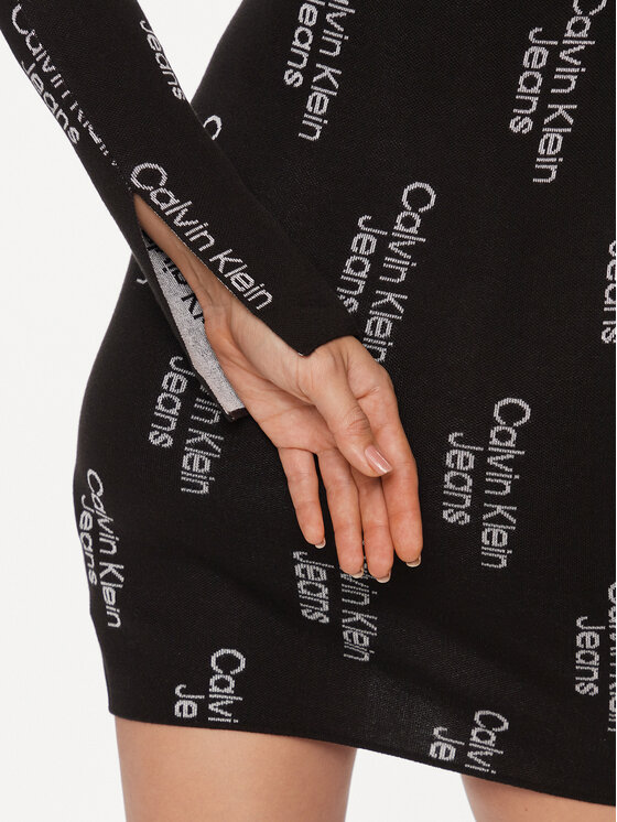 Calvin Klein Jeans Calvin Klein Jeans Hétköznapi ruha J20J222526 Fekete Slim Fit