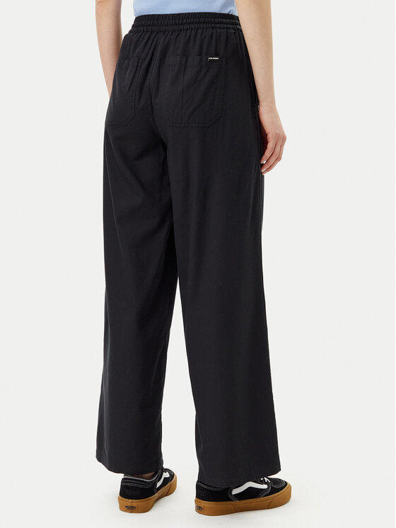 Volcom Volcom Παντελόνι υφασμάτινο Dropping B1212503 Μαύρο Relaxed Fit