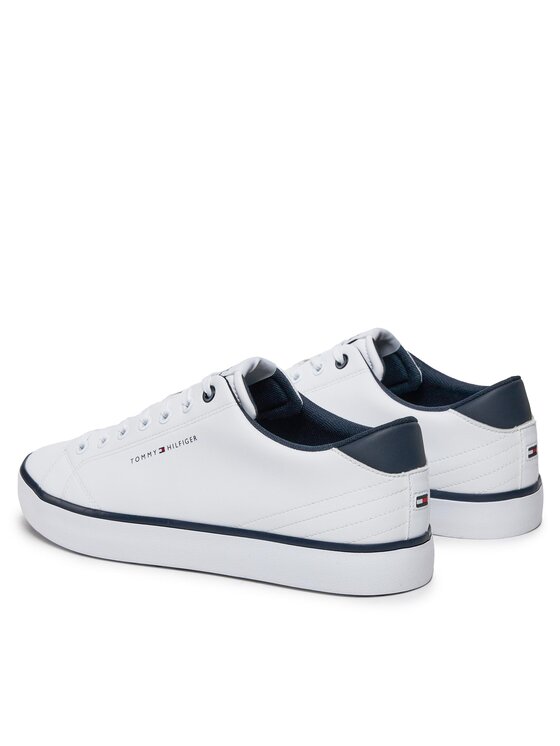 Tommy Hilfiger Tommy Hilfiger Sneakersy Th Hi Vulc Core Low Leather FM0FM05041 Biały