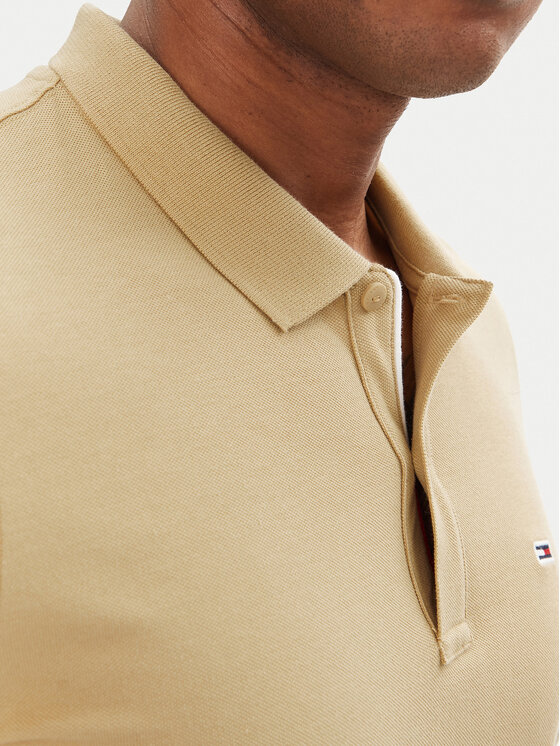 Tommy Jeans Tommy Jeans Polo DM0DM20676 Beige Slim Fit