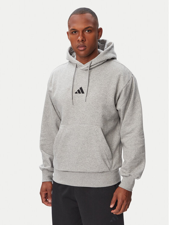 adidas adidas Sweatshirt Essentials Feelcozy JE3809 Hellgrau Regular Fit
