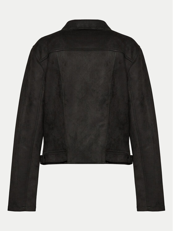 Vero Moda Curve Vero Moda Curve Kurtka z imitacji skóry Jose 10308583 Czarny Slim Fit