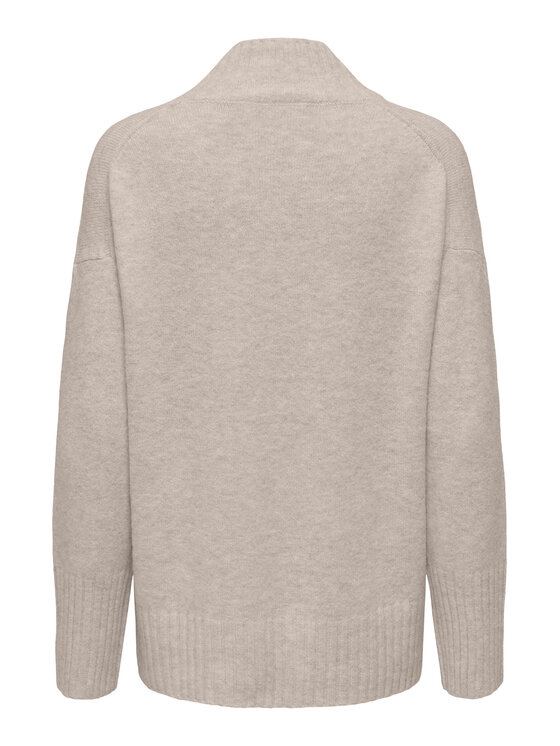 ONLY ONLY Rollkragenpullover 15297172 Beige Regular Fit
