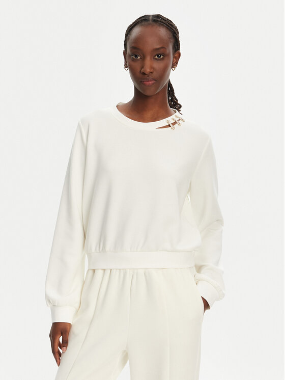 Liu Jo Sport Liu Jo Sport Felpa TA5226 J4869 Écru Regular Fit