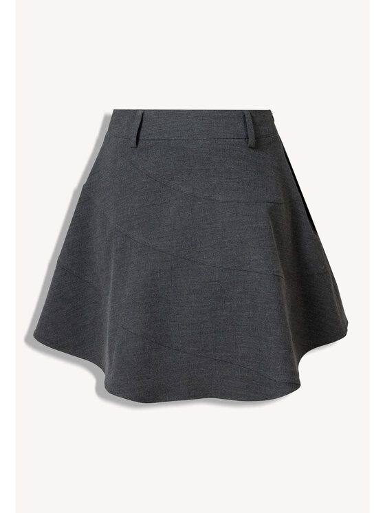 BIZUU BIZUU Mini sukně SELINA MINI SKIRT Šedá Standard Fit