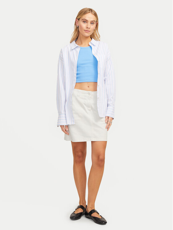JJXX JJXX Mini sijonas Kendal 12266762 Écru Regular Fit