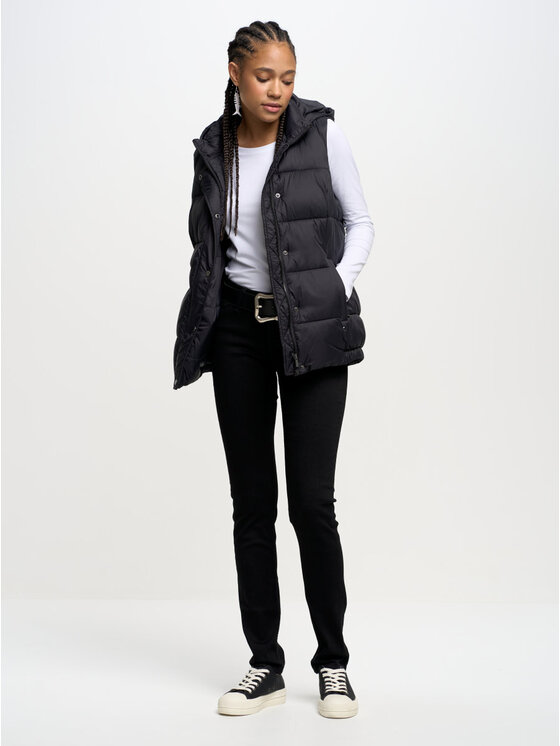 BIG STAR BIG STAR Bezrękawnik PIXANA_906_130 Czarny Basic Fit
