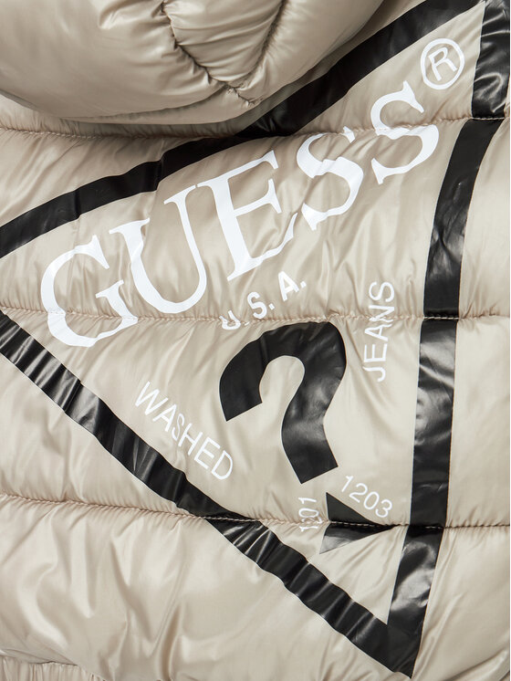 Guess Guess Μπουφάν πουπουλένιο N4BL01 WEGY0 Μπεζ Relaxed Fit