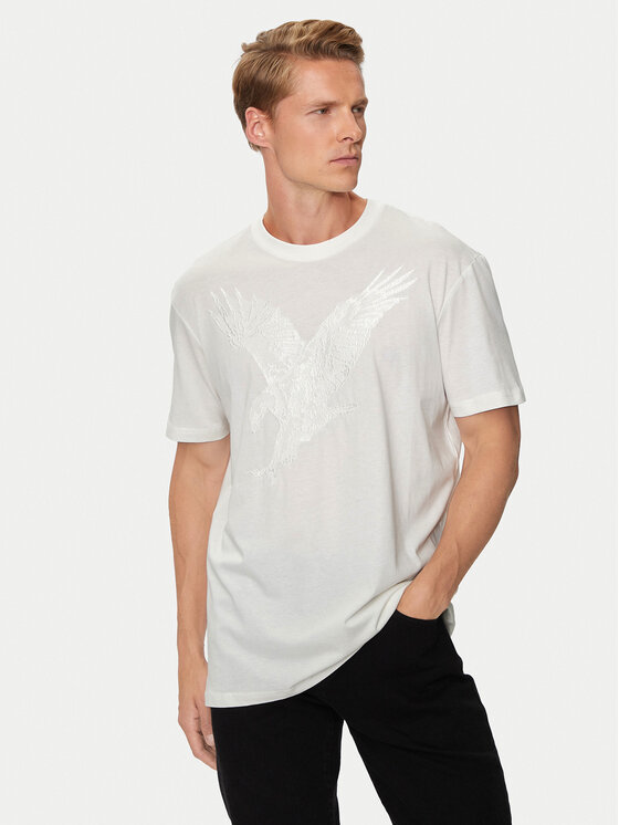 Férfi Póló Armani Exchange, Méret: XL, Fehér, 6DZTAD ZJ9TZ 1116