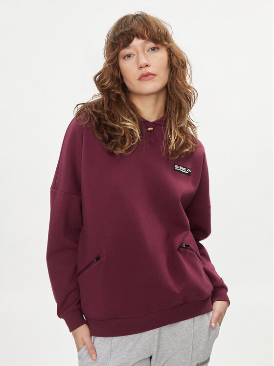 Ellesse Mikina Semprevisa Oh SGP15848 Bordová Relaxed Fit