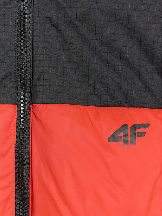 4F 4F Kamizelka APRES SKI Czerwony Regular Fit