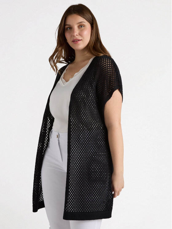 Fiorella Rubino Fiorella Rubino Cardigan M562E001862N033 Nero A-Line Fit